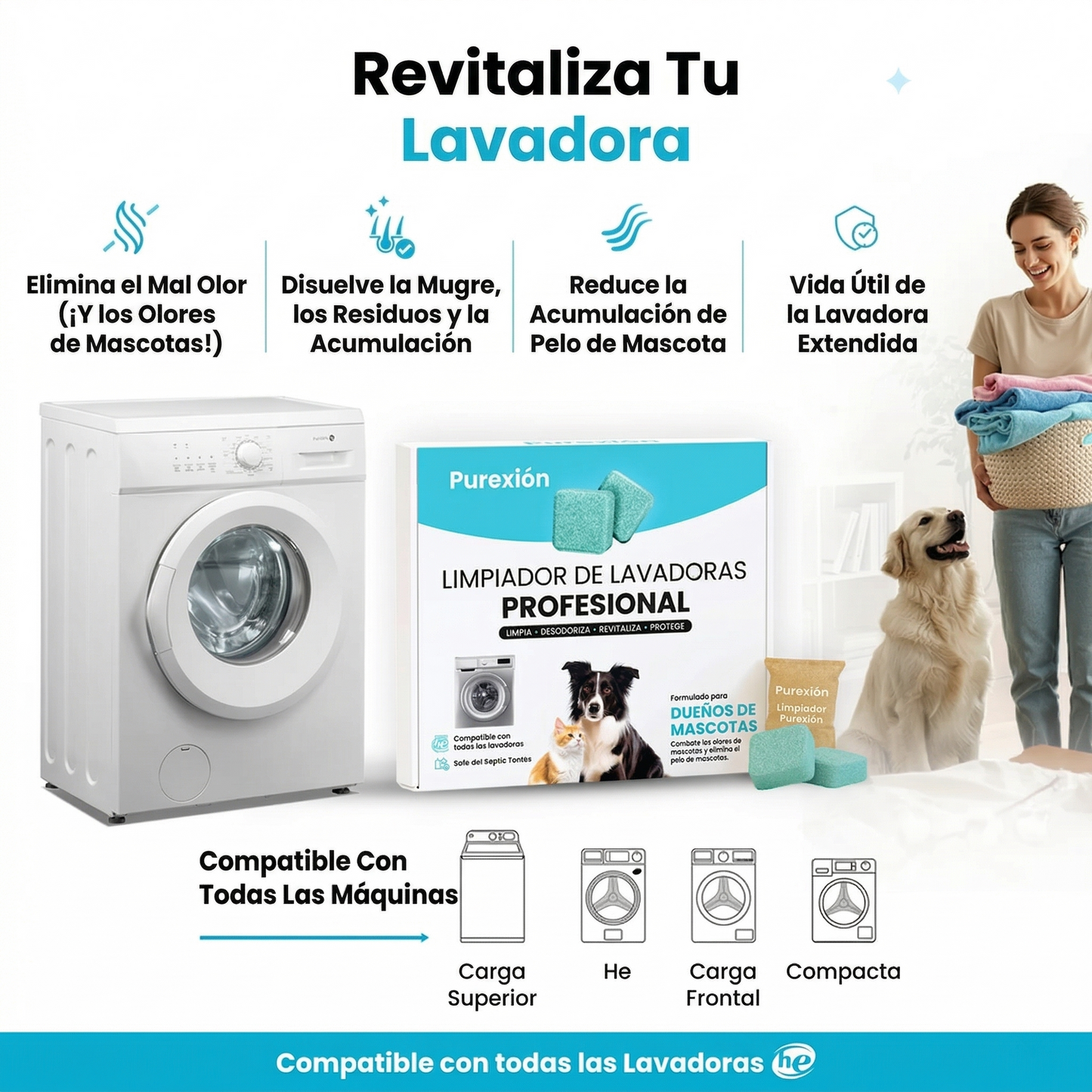Limpiador profesional de Lavadoras | Purexión
