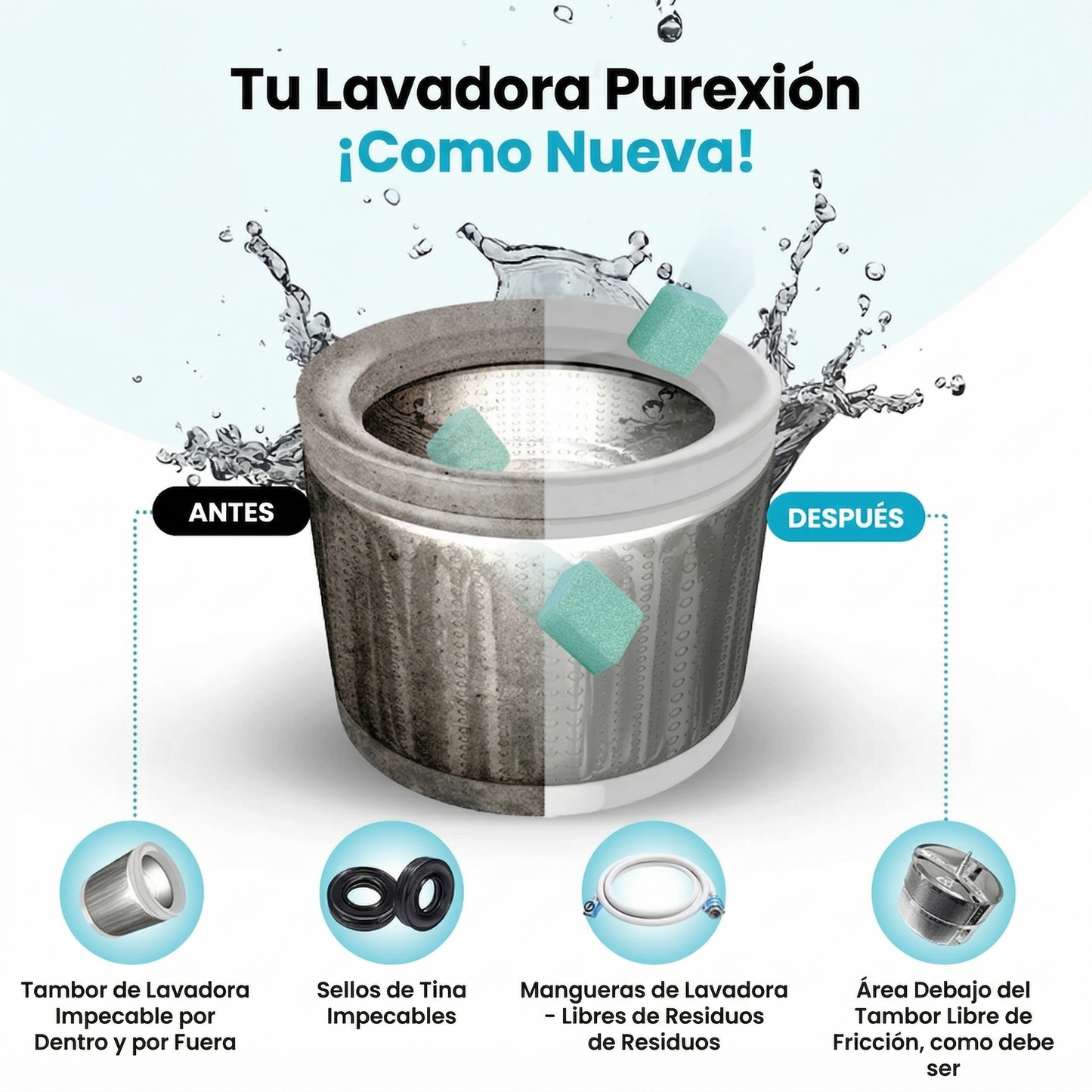 Limpiador profesional de Lavadoras | Purexión